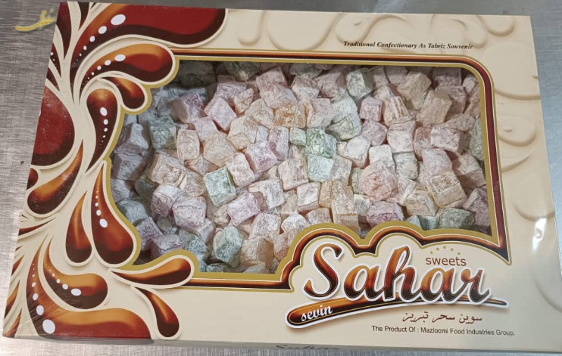 لوکوم با طعم پرتقال نعنا و گل محمدی